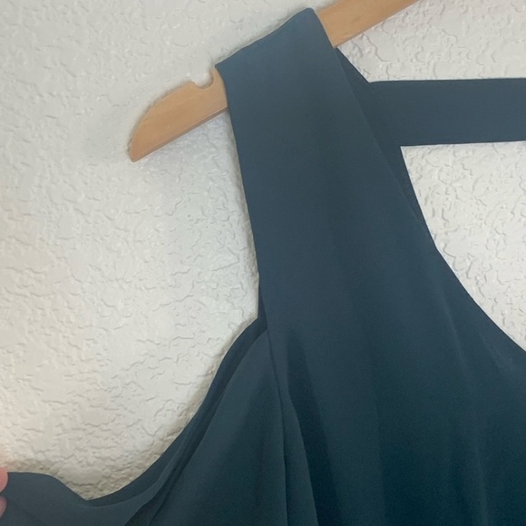 Naked Zebra | Black off shoulder tank blouse light and airy size small - Picture 6 of 8